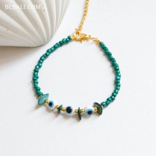 Handcrafted Evil Eyes Beads Bracelet Originally Premium Design